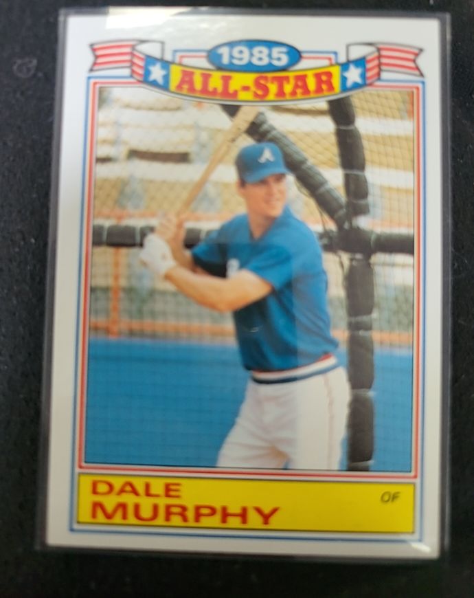 1986 Topps #18 Dale Murphy — front