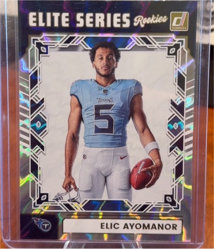 2025 Donruss Elite Series Rookies #ESR-EAR Elic Ayomanor — front