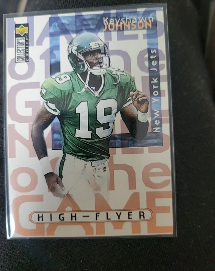 1997 Upper Deck Collector's Choice #66 Keyshawn Johnson High-Flyer — front