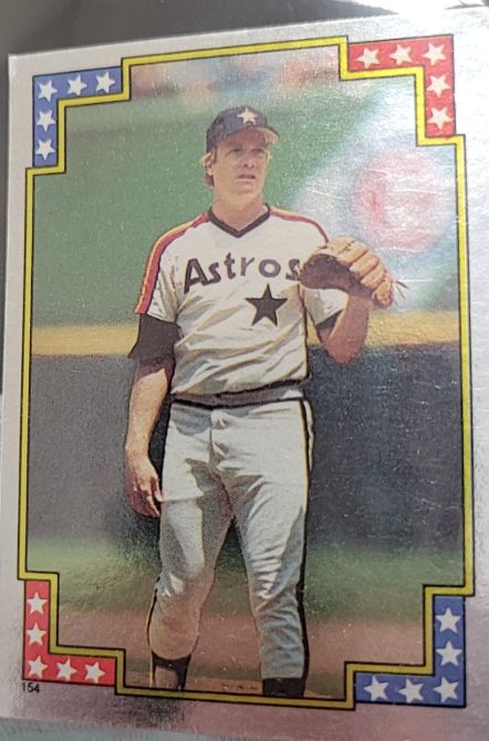 1988 Topps Stickers #154 Mike Scott — front