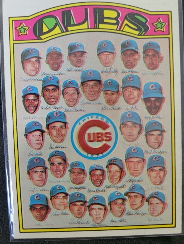 1972 Topps #192 Chicago Cubs Team Card — front