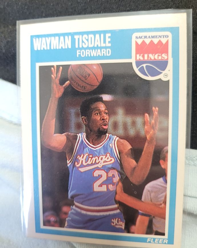 1989-90 Fleer #139 Wayman Tisdale Sacramento Kings — front