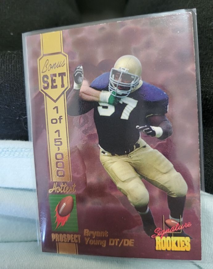 1994 Signature Rookies #A2 Bryant Young Hottest Prospects — front