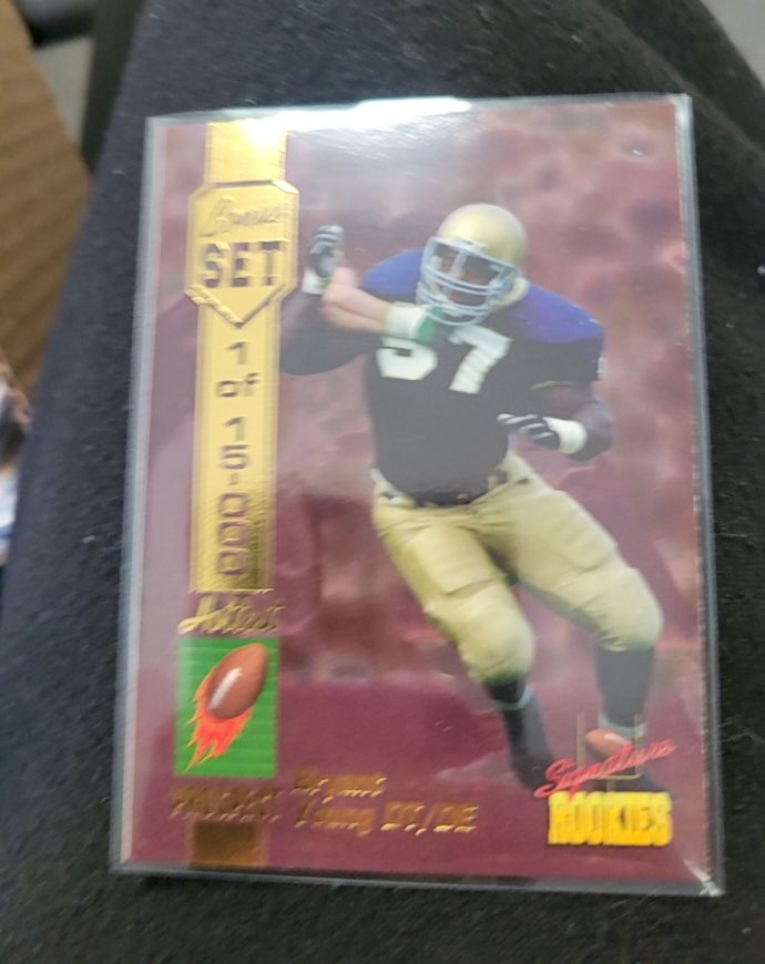 1994 Signature Rookies #A2 Bryant Young — front