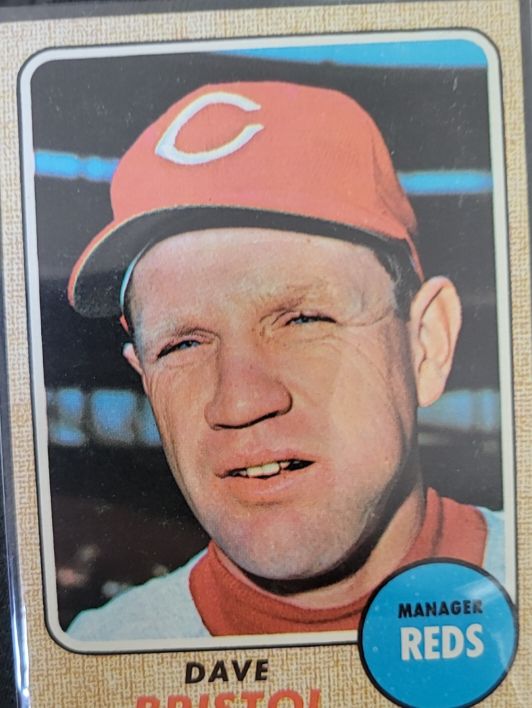 1968 Topps #148 Dave Bristol — front