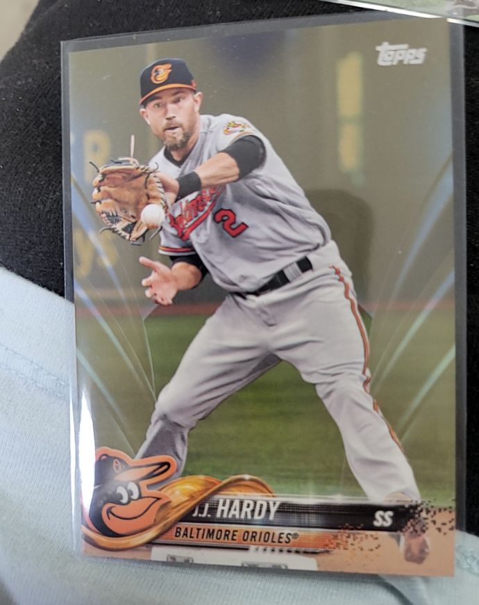 2018 Topps #437 J.J. Hardy — front
