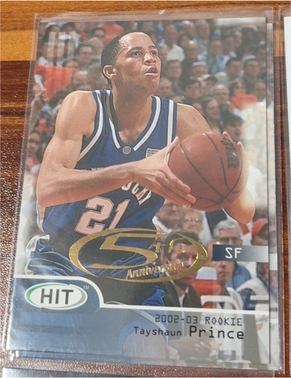 2002 Sage Hit #16 Tayshaun Prince Rookie — front