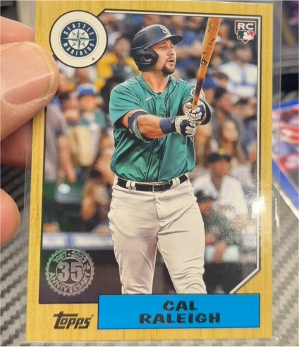 2022 Topps Series 1 35th Anniversary #T87-72 Cal Raleigh — front