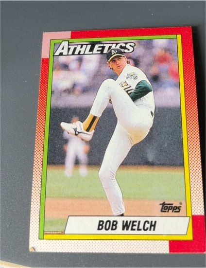 1990 Topps #475 Bob Welch — front