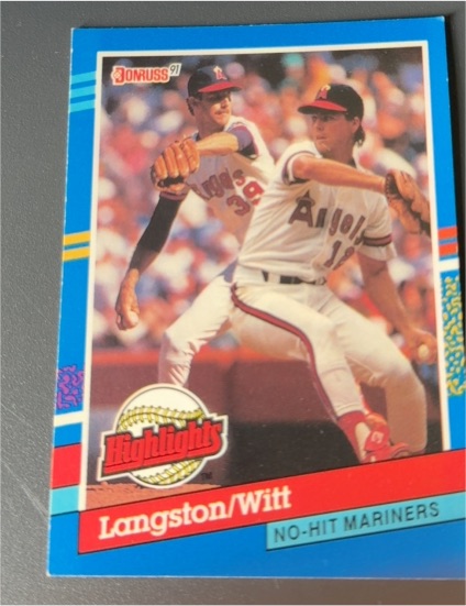 1991 Donruss #BC-1 Mark Langston/Mike Witt — front