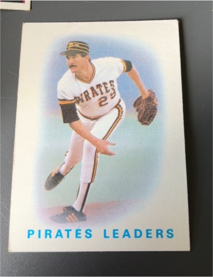1986 Topps #756 Rick Rhoden Pirates Leaders — front