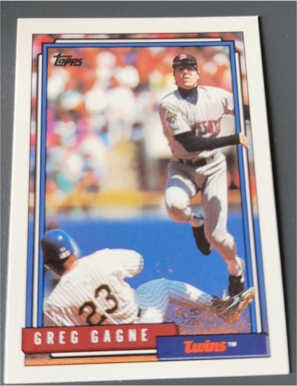 1992 Topps #663 Greg Gagne Minnesota Twins — front