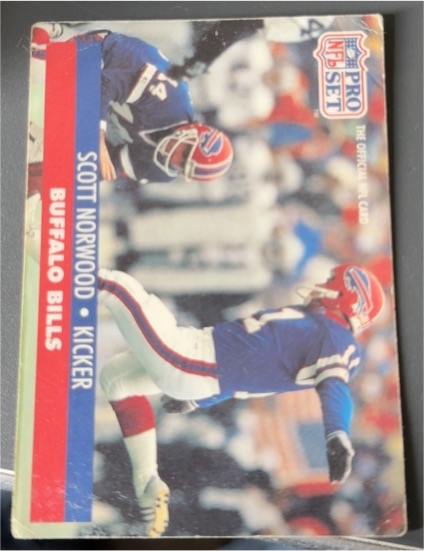 1990 Pro Set #42 Scott Norwood Buffalo Bills — front