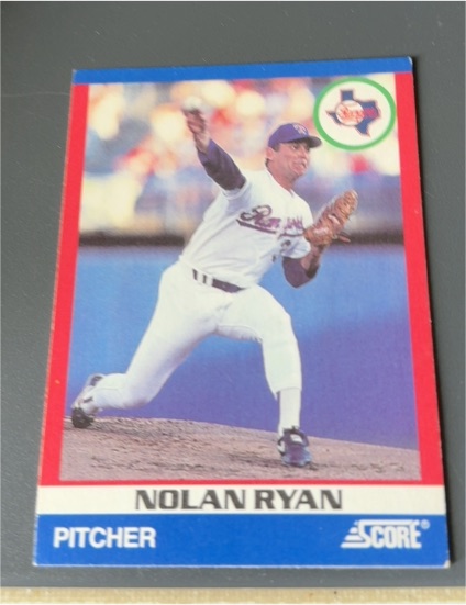 1991 Score 100 Hottest Players #25 Nolan Ryan — front