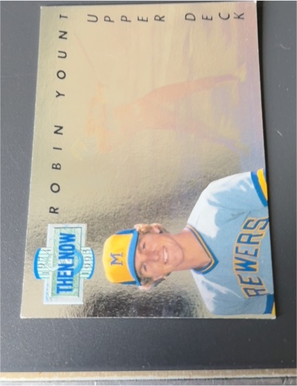 1993 Upper Deck Then & Now #TN15 Robin Yount — front