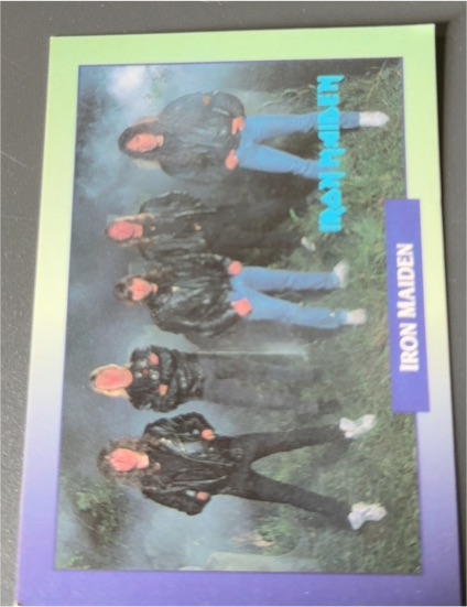 1991 Brockum RockCards #180 Iron Maiden — front