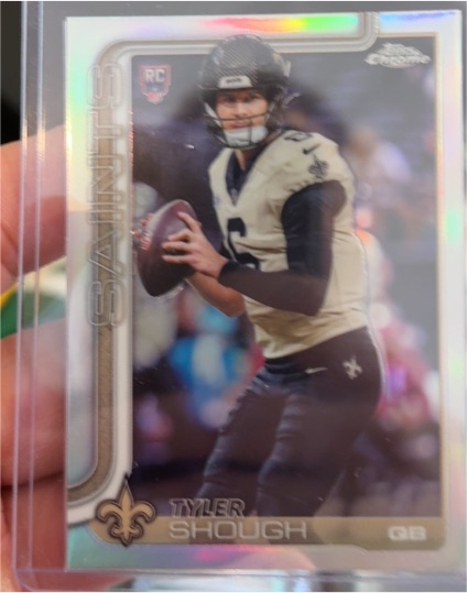2025 Topps Chrome #398 Tyler Shough — front