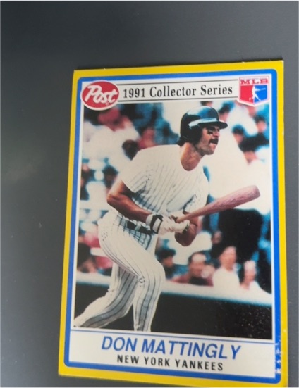 1991 Post #29 Don Mattingly — front