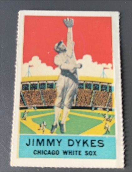 1933 DeLong Gum #18 Jimmy Dykes — front