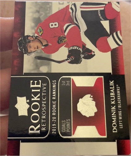 2020-21 Upper Deck Rookie Retrospective #RR-1 Dominik Kubalik — front