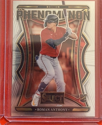 2025 Panini Select #4 Roman Anthony Phenomenon Rookie Card — front