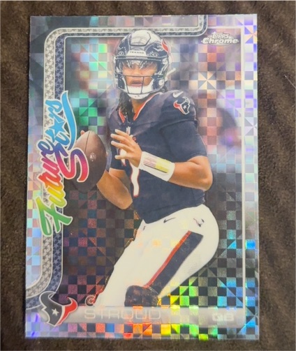 2025 Topps Chrome #FS-16 C.J. Stroud Future Stars X-Fractor — front