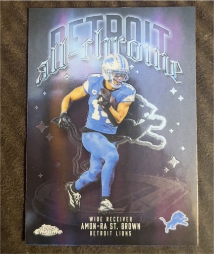 2025 Topps Chrome All-Chrome #ACT-7 Amon-Ra St. Brown — front