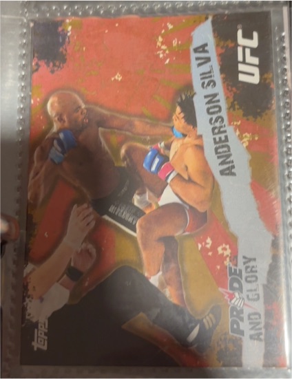 2010 Topps UFC Pride and Glory #PG-14 Anderson Silva — front