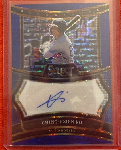 2025 Panini Select Signatures #SIG-CK Ching-Hsien Ko — front