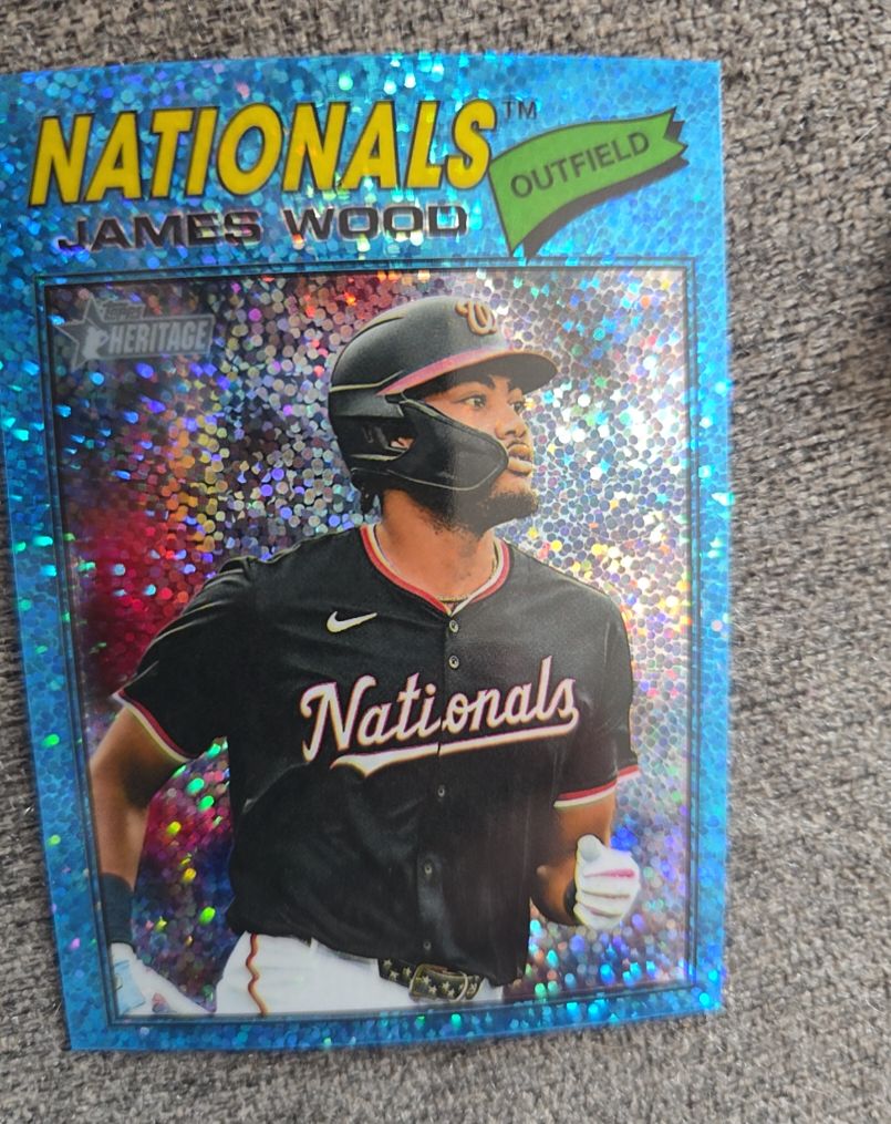 2026 Topps Heritage Chrome #295 James Wood — front