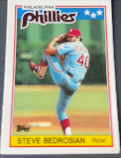 1988 Topps UK Minis #2 Steve Bedrosian — front