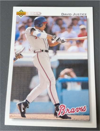 1992 Upper Deck #546 David Justice Atlanta Braves — front