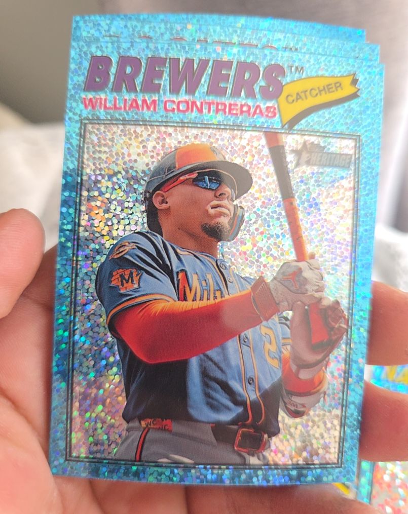 2026 Topps Heritage #214 William Contreras — front