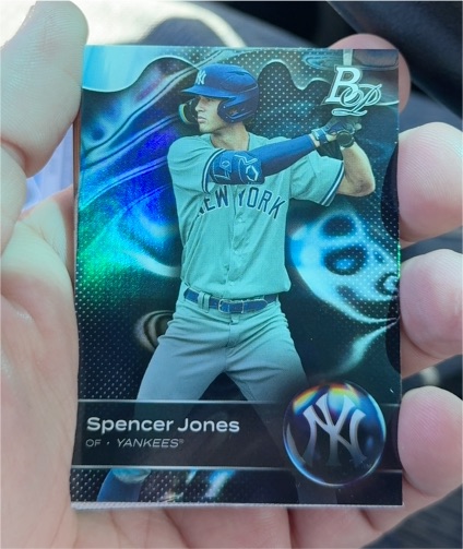 2023 Bowman Platinum #TOP-62 Spencer Jones — front