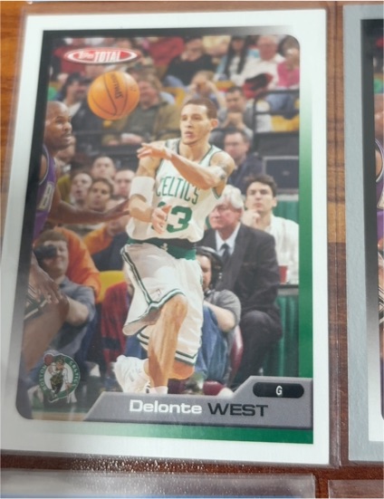 2004-05 Topps #244 Delonte West RC Boston Celtics — front