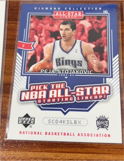 2004-05 Upper Deck All-Star Lineup #AS32 Peja Stojakovic — front