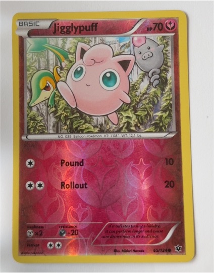 2016 Pokémon XY Fates Collide #65 Jigglypuff — front