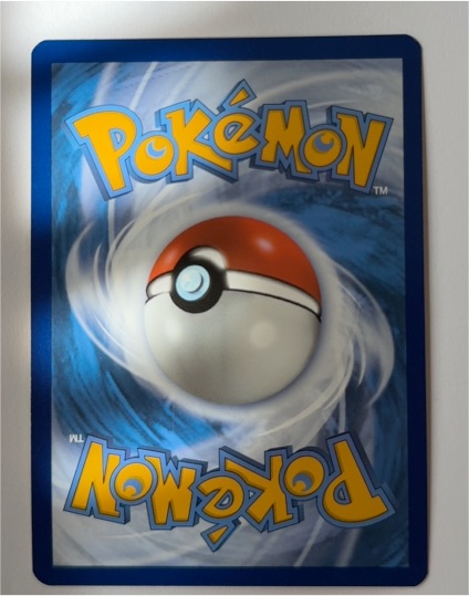 Pokemon Card Blue Back — front