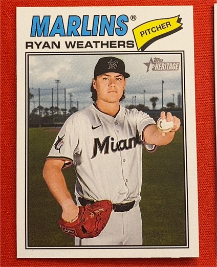 2026 Topps Heritage #307 Ryan Weathers — front