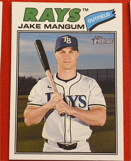 2026 Topps Heritage #227 Jake Mangum — front