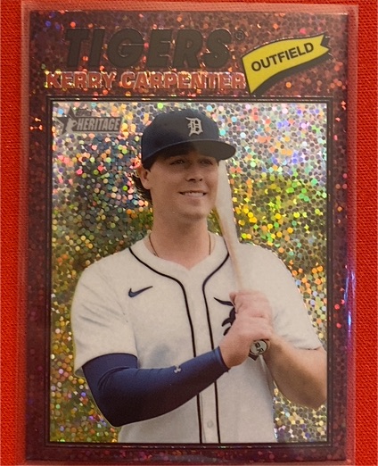 2026 Topps Heritage Chrome #343 Kerry Carpenter — front