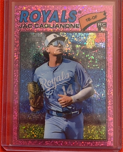 2026 Topps Heritage #136 Jac Caglianone — front