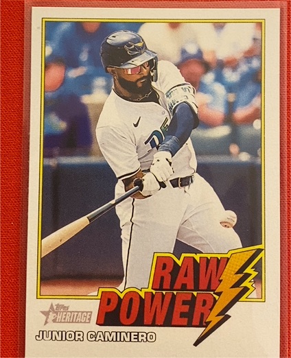 2026 Topps Heritage Raw Power #RP-JCA Junior Caminero — front
