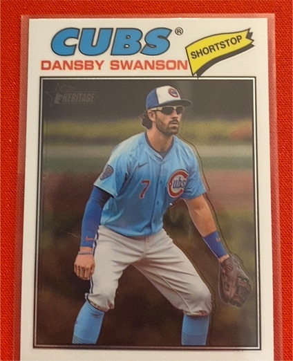 2026 Topps Heritage Chrome #97 Dansby Swanson — front