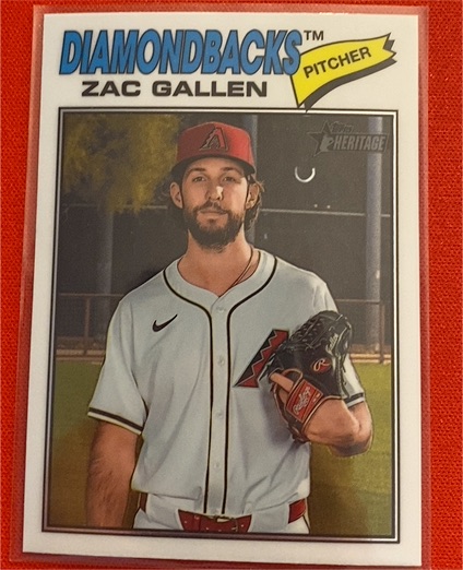 2026 Topps Heritage #254 Zac Gallen — front