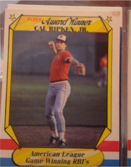 1987 Fleer Award Winners #33 Cal Ripken Jr. — front