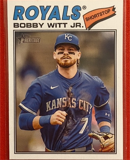 2026 Topps Heritage #160 Bobby Witt Jr. — front