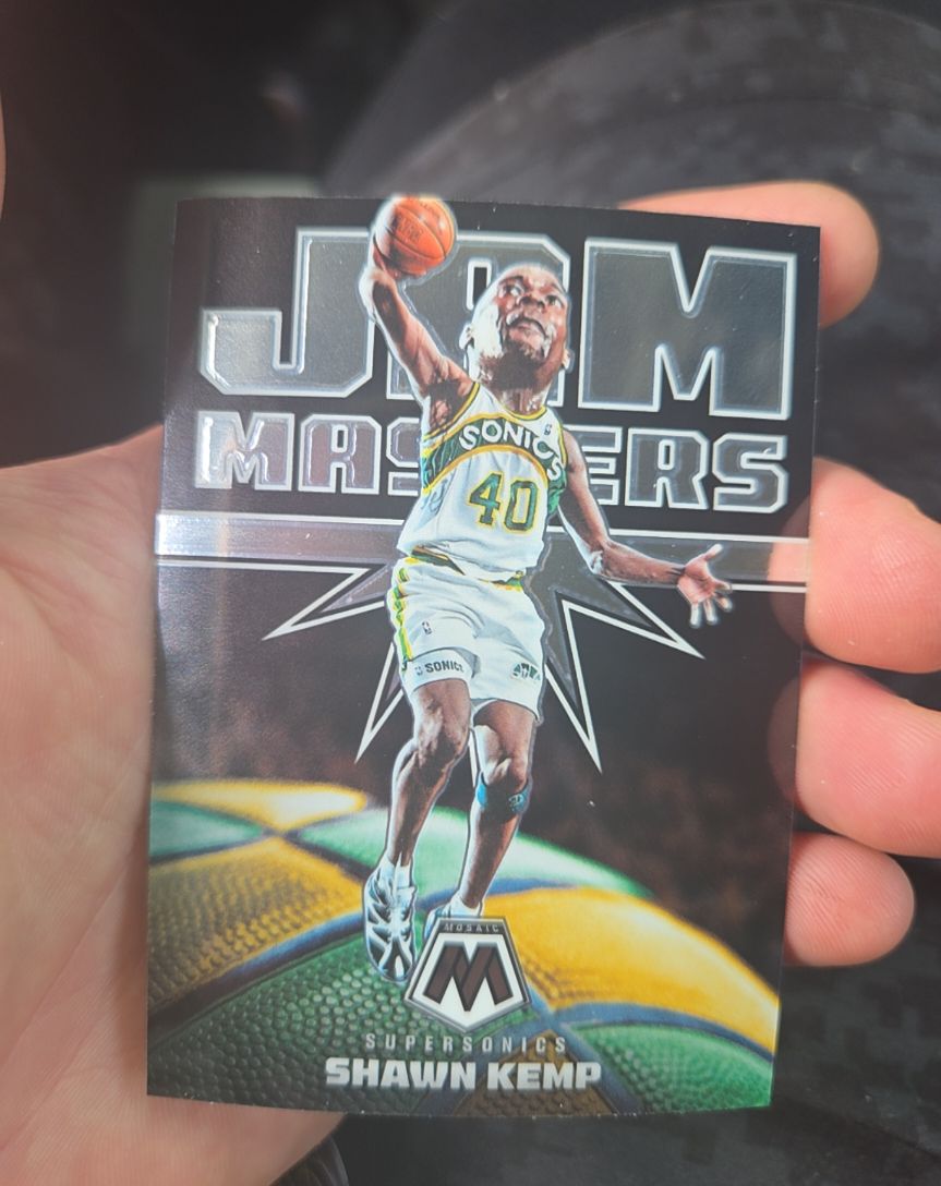 2021-22 Panini Mosaic #17 Shawn Kemp Jam Masters — front