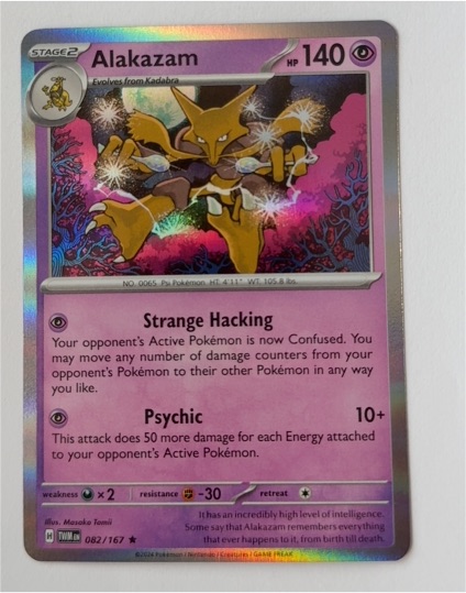 2024 Pokemon SV06 Twilight Masquerade #082 Alakazam — front