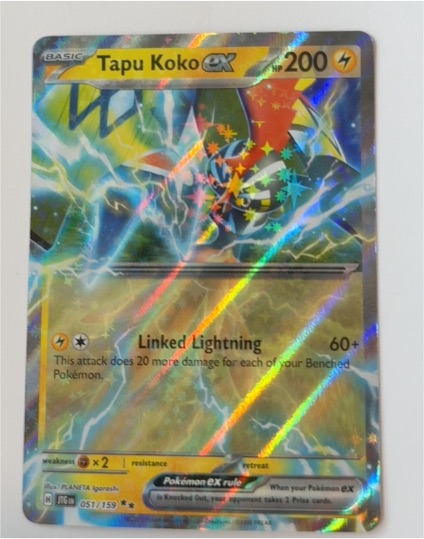 2025 Pokémon ex 051/159 Tapu Koko — front